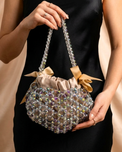 Crystal Heart Bag
