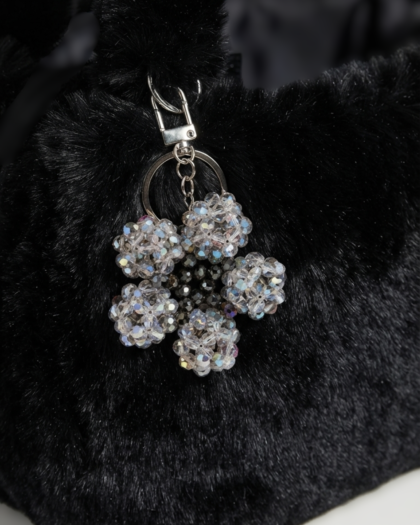Crystal Flower Keychain